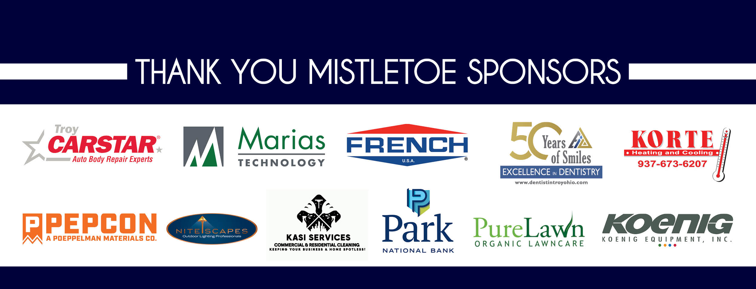 Thank you Mistletoe Sponsors