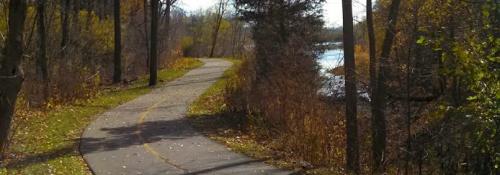 path and blue sky